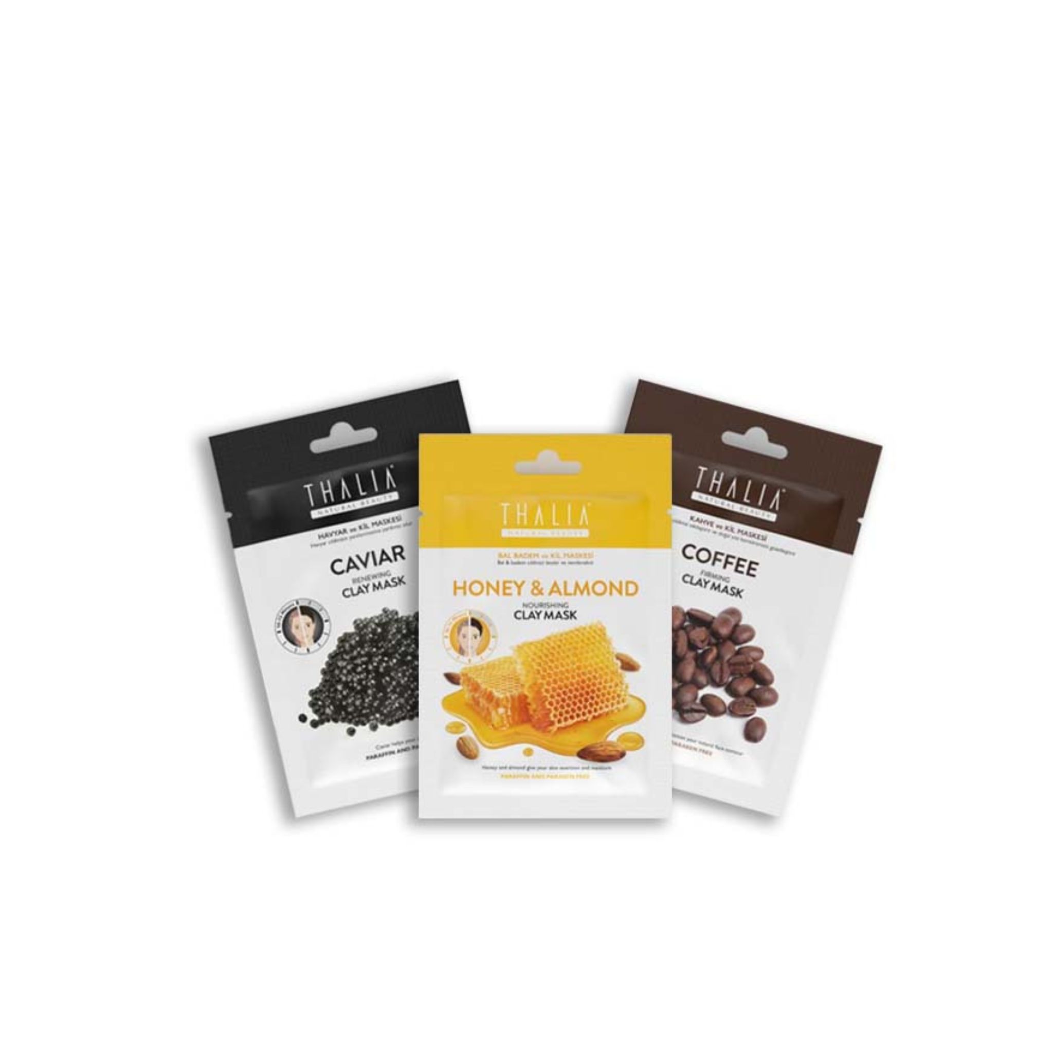 MixSet - Kaviar + Honig + Kaffee Gesichtsmaske à 15ml (=45ml)