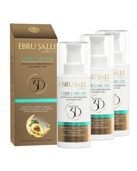 SparSet - 3x EBRU SALLI by THALIA Avocado - 3D Volumen Haarpflegeöl