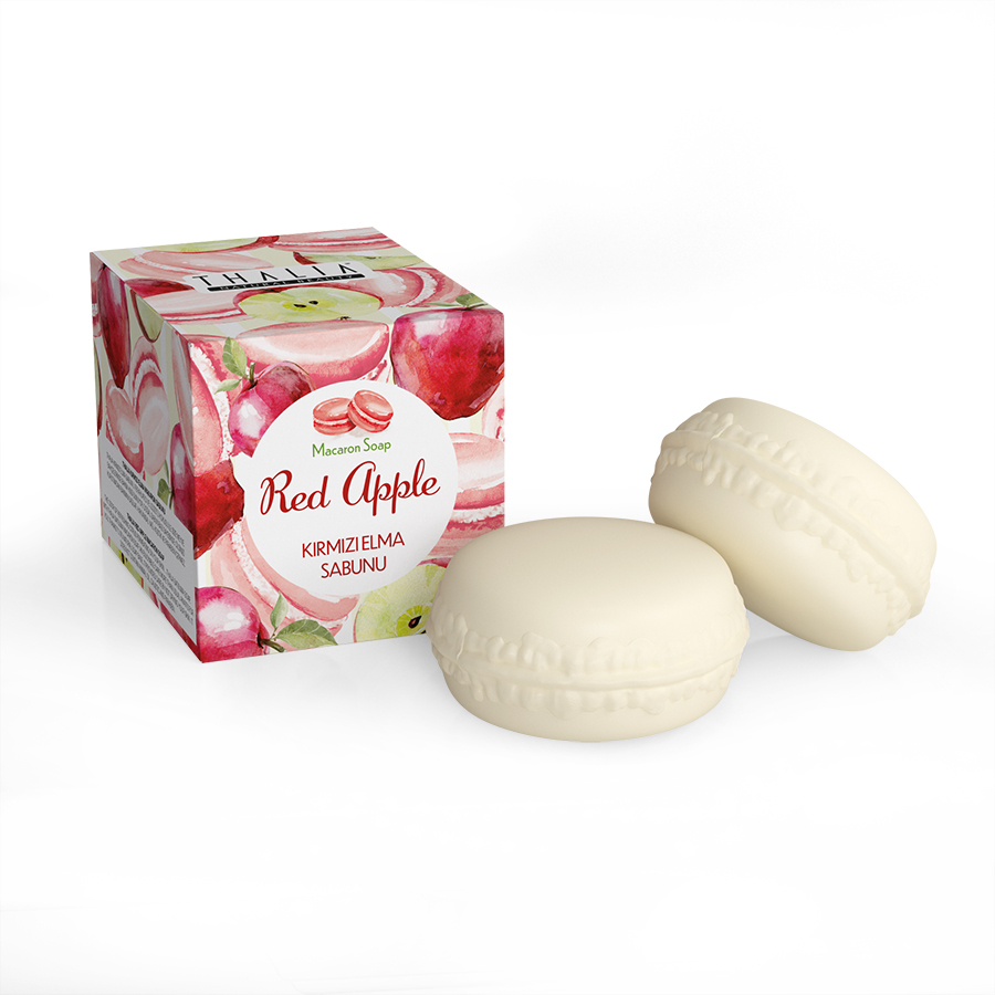 Roter Apfel Macaron Seife 100g