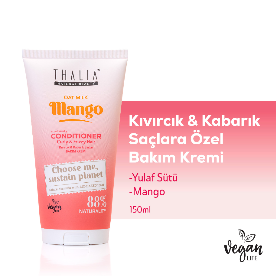 Sugarcane Hafermilch & Mango-Extrakt Conditioner - für lockiges & voluminöses Haar 150ml